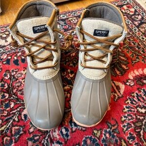 Sperry Kids' Gray and Tan Rain Boots